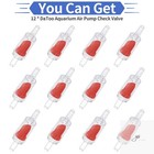 Aquarium Air Pump Check Valve 12pcs Fish Tank One Way Non-return Check Valve Air
