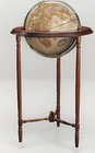 Replogle Regency 12    Antique Ocean Floor Globe Walnut Stand Library Study