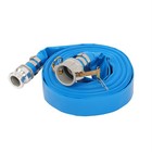 1 5in X 50ft Pvc Lay Flat Discharge Hose Aluminum Camlock Fittings Heavy Duty