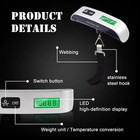 New Luggage Scale 110lb 50kg Portable Travel Lcd Digital Hanging Weight No Batte
