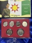 Iraq 1959  1 5 10 25 50 100 Fils   Coins Set  3 Silver Coins   In Display Case