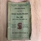 Vtg Singer Sewing Machine K1810 Instructions 99k - Soft Back Booklet 1924   352