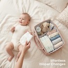 Braided Quilted Diaper Caddy Organizer  Boho Nursery Storage Basket With Pu L   