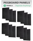 Panels 24 X16 Black Garage Organization Wallpeg Pegboard Pb-1-b 24x16