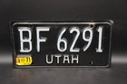 1969 1970 1971 Utah State License Plate   Bf 6291