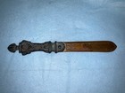 Vtg Antique Looking Bronze Chinese Manchurian Inspired Letter Opener Paper Knife