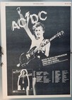 Ac dc 1978 Original Poster Advert Powerage Concert Tour Angus Young Vintage