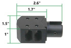 Aluminum Tank Style Muzzle Brake Slip Over For Ruger 1022 10 22 10 22 