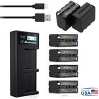 8800mah Np-f970 Battery  lcd Usb Charger For Sony Np-f330 Np-f550 Np-f960 Tr516