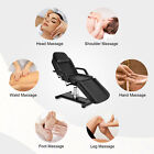 Black Reclining Hydraulic Facial Bed Adjustable Tattoo Chair Salon Massage Table