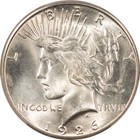 1926-s  1 Peace Dollar - Pcgs Ms-65  Blast White Gem 