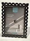 New Silver   Black Enamel Chain Link Picture Frame For 4 X 6 Photos