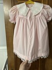 Bryan Flinders Girls Pink white Lace Ruffle 2pc Dress Pants Set 4t B632t Vintage