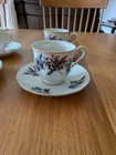 Lenox Holiday Teacup And Saucer  Set Of 4  Holly And Ribbons