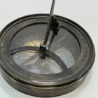Brass Sundial Compass Vintage Style Nautical Pocket Decor W  Folding Gnomon