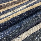 Antique Japanese Boro Indigo Sakiori Textile 152cm Folk Fabric Sashiko