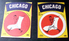 1968-70   1  Fleer Cloth Baseball Team Sticker  White Sox Early  white Cir  Only