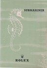 Rolex Submariner Set Leaflet cigarettescard cronocertific  guaranty1961 English