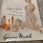 1963 Germaine Monteil Perfume Soap Gift Sets Lotion Vintage Ad 10 5 X 7 5    Nude