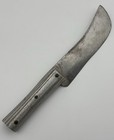 Vintage Hand Forged Metal Chopper Tool Knife Stacked Handle Tribal Primitive