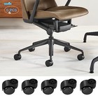2 Inch Black Silent Stemless Caster office Chair Wheels Rodless Casters