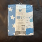 American Baby Co 100  Cotton Jersey Blue Mini Crib Sheet 24x38  Portable  nip  