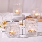 36pcs Assorted Clear Votive Candle Holders  Tea Light Candle Holders For Wedd   