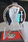 Heads And Tails Flip -1  Ounce  999 Premium Silver Round Lady Novelty Art Girl