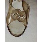 Vintage 1950s Springolators Shoes Carved Lucite Rhinestone Heels Ornaments 