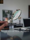 Antique Heavy Crystal Magnifying Glass Solid Vintage Magnifier   Premium Gift