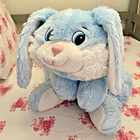 Large Dan Dee Collectors Choice Floppy Blue Bunny Rabbit   24    Plush   Easter