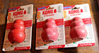 Lot X 3 Kong Classic Dog Stuffable Rubber Chew Toys Medium Red 15-35 Lbs New