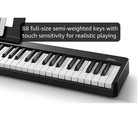 88 Key Electric Digital Piano Keyboard Weighted Key W pedal power Supply And Bag