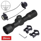 Telescope 4x32 Rifle Scope Dot Sight Scope Crosshair Hunting 20mm Rail Mount Us