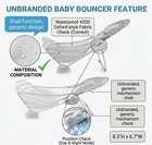 Foldable Baby Bath Seat Infant Bath Support 2 Position Sink Tub 0-6 Months 20 Lb