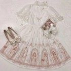 Devil Print Dress Black Japanese Style Lolita Jsk Victorian Suspender Dress