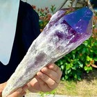600g-700g Natural Amethyst  Obelisk Scepter Crystal Wand Point Specimen Healing