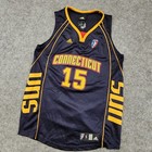 Vtg Adidas Connecticut Sun Wnba Basketball Asjah Jones  15 Jersey Adult S Small
