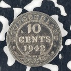 1942-c Newfoundland 10 Cents Lot f3972 Silver 