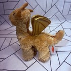 Melissa   Doug Plush Toy 8 5  Gold Tan Metallic Dragon Stuffed Animal
