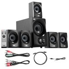Acoustic Audio Aa5172 700w Bluetooth Home Theater 5 1 Speaker System With Fm 