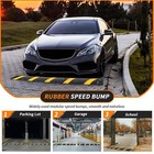 84x11 8x2 Inch Rubber Speed Bump 2 Channel 25000 Lbs Load Heavy Duty Speed Hump
