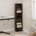 9-shelf Media Storage Tower Rack Adjustable Shelves Dvd Cd Organizer Cabinets