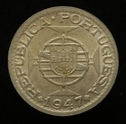 Portuguese India  goa  1947 1 Rupia - Silver - Unc