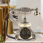 Vintage Antique Telephone European Old Fashioned Rotary Dial Phone Handset Phone