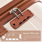 Merax 3 Pcs Abs Hardside Luggage Set Tsa Lock Spinner Wheel  20 24 28 Inch