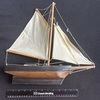 Vintage Gaff Rigged Sailboat Model