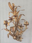 Mcm Rare authentic Antique Italian Florentinea Wall Sconce Candle Holder Signed 