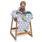 Boppy Preferred Shopping Cart And Restaurant High Chair Cover - Gray Jumbo Dots