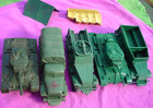 Vintage Lot Of 5 Auburn 650 656 Marx Tanks Half-track Troop Carrier Truck Tent
